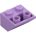 LEGO Medium Lavender Slope 2 x 2 (45°) Inverted with Flat Spacer Underneath (3660)