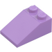 LEGO Medium Lavender Slope 2 x 3 (25°) with Rough Surface (3298)