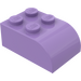 LEGO Medium lavendel Helling Steen 2 x 3 met Gebogen bovenkant (6215)