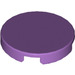 LEGO Medium Lavender Tile 2 x 2 Round with &quot;X&quot; Bottom (4150)