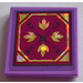 LEGO Medium Lavender Tile 2 x 2 with Border with Four Triangles Sticker with Groove (3068)