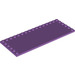 LEGO Medium Lavender Tile 6 x 16 with Studs on 3 Edges (6205)