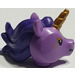 LEGO Medium Lavender Unicorn Head with Dark Purple Mane and Gold Horn