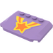 LEGO Medium Lavender Wedge 4 x 6 Curved with Orange and Yellow Shooting Star Sticker (52031)