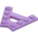 LEGO Medium Lavender Wedge Plate 1 x 4 A-Frame (45°) (15706)