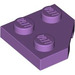 LEGO Medium lavendel Wig Plaat 2 x 2 Cut Hoek (26601)