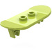 LEGO Medium Lime Minifig Skateboard with Two Wheel Clips (45917)