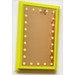 LEGO Medium Lime Mirror Base / Notice Board / Wall Panel 6 x 10 with Mirror and Lights Sticker (6953)