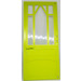 LEGO Medium Lime Scala Door Mullioned with Hinges (74694)