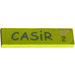 LEGO Medium Lime Tile 1 x 4 with &#039;CASIR&#039; and &#039;2&#039; Sticker (2431)