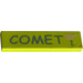 LEGO Medium Lime Tile 1 x 4 with &#039;COMET&#039; and &#039;1&#039; Sticker (2431)