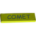 LEGO Medium Lime Tile 1 x 4 with &#039;COMET&#039; Sticker (2431)