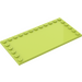 LEGO Medium Lime Tile 6 x 12 with Studs on 3 Edges (6178)