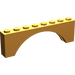 LEGO Medium Orange Arch 1 x 8 x 2 Thick Top and Reinforced Underside (3308)