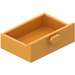 LEGO Mittleres Orange Drawer ohne Verstärkung (4536)