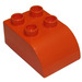 LEGO Mittlere Orange Duplo Backstein 2 x 3 mit Gebogenes Oberteil (2302)