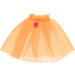 LEGO Medium Oranje Lang Sheer Skirt met Diamant (44612 / 44613)