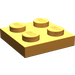LEGO Orange moyen assiette 2 x 2 (3022)
