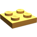 LEGO Medium Orange Plate 2 x 2 (3022 / 94148)