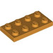 LEGO Mittlere Orange Platte 2 x 4 (3020)