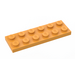 LEGO Orange moyen assiette 2 x 6 (3795)