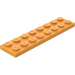 LEGO Medium Orange Plate 2 x 8 (3034)