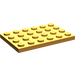 LEGO Orange moyen assiette 4 x 6 (3032)