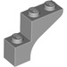 LEGO Gris pierre moyen Cambre 1 x 3 x 2 (88292)