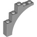 LEGO Medium Stone Gray Arch 1 x 5 x 4 Regular Bow, Unreinforced Underside (2339 / 14395)