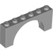 LEGO Gris pierre moyen Cambre 1 x 6 x 2 Dessus d&#039;épaisseur moyenne (15254)