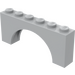 LEGO Mittleres Steingrau Bogen 1 x 6 x 2 Dickes Oberteil und verstärkte Unterseite (3307)