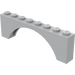 레고 미디엄 스톤 그레이 아치 1 x 8 x 2 두꺼운 상단과 강화된 하단 (3308)