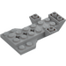 LEGO Medium Stone Gray Base 4 x 7 x 1 Inverted 45° (3536)