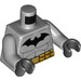 LEGO Medium Stone Gray Batman with Gray Suit and Gold Belt with Black Boots Minifig Torso (973 / 76382)