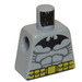 LEGO Mittleres Steingrau Batman mit Medium Stone Grau Anzug und Schwarz Maske Torso ohne Arme (973)