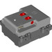 LEGO Medium Steengrijs Battery Doos, 9V, Powered Omhoog met geschroefd batterijdeksel (85825)