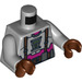 LEGO Medium Stone Gray Baxter Stockman Torso (973 / 76382)