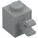 LEGO Medium Stone Gray Brick 1 x 1 with Horizontal Clip (60476 / 65459)