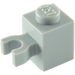 LEGO Medium Steengrijs Steen 1 x 1 met Verticaal Klem (&#039;U&#039;-clip, Solide Stud) (30241 / 60475)