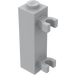 LEGO Medium steengrijs Steen 1 x 1 x 3 met Verticaal Clips (Massieve nop) (60583)