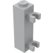 LEGO Mittleres Steingrau Backstein 1 x 1 x 3 mit Vertikale Clips (Solider Bolzen) (60583)