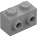 LEGO Medium Stone Gray Brick 1 x 2 with Studs on Opposite Sides (52107)