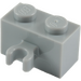 LEGO Mittleres Steingrau Backstein 1 x 2 mit Vertikale Clip (O-Clip öffnen) (42925 / 95820)