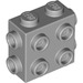 LEGO Gris pierre moyen Brique 1 x 2 x 1.6 avec Côté et Fin Goujons (67329)