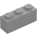 LEGO Medium Stone Gray Brick 1 x 3 (3622)