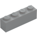 LEGO Medium Stone Gray Brick 1 x 4 (3010)