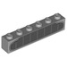 LEGO Mittleres Steingrau Backstein 1 x 6 mit Aston Martin DB5 Gitter (3009 / 100675)