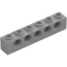 LEGO Medium Stone Gray Brick 1 x 6 with Holes (3894)