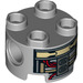 LEGO Medium Stone Gray Brick 2 x 2 Round with Holes with Bucket (R1-J5) Astromech Droid Body (17485 / 50097)