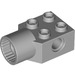 LEGO Medium Stone Gray Brick 2 x 2 with Hole and Rotation Joint Socket (48169 / 48370)